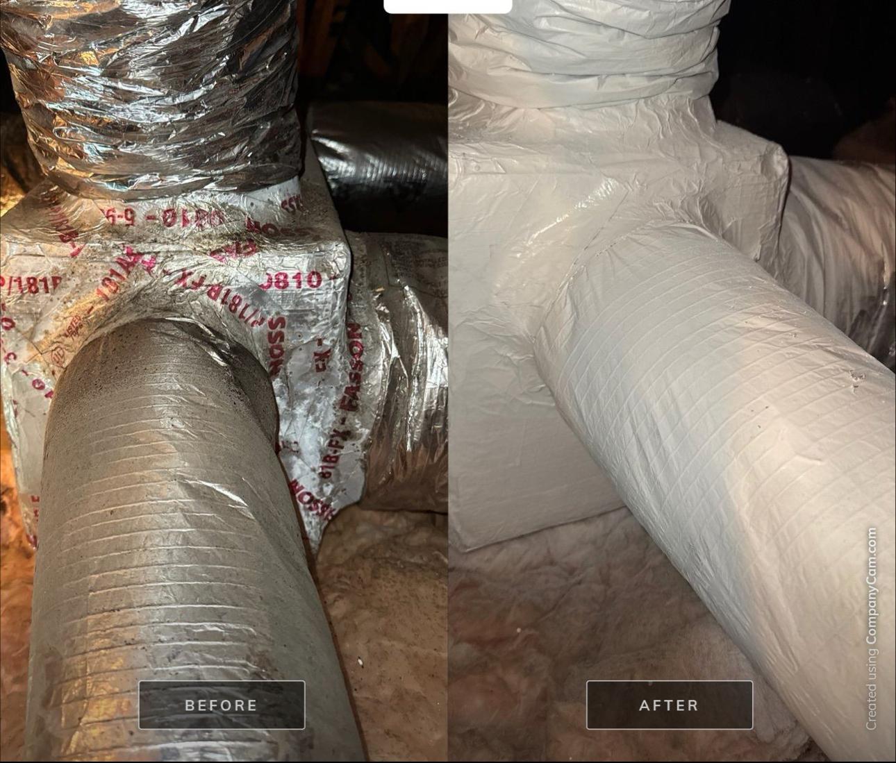 Attic mold remediation around air handler in St. Cloud, FL — roof leak repair + ventilation