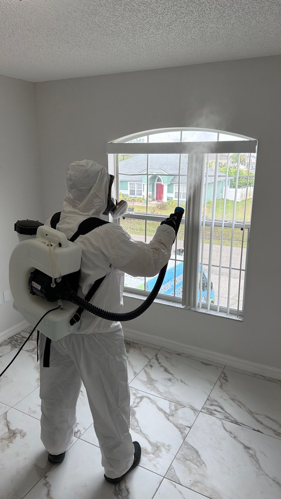 Black mold electro-fogging disinfection in St. Cloud, FL — Stachybotrys-specific containment + lab confirmation