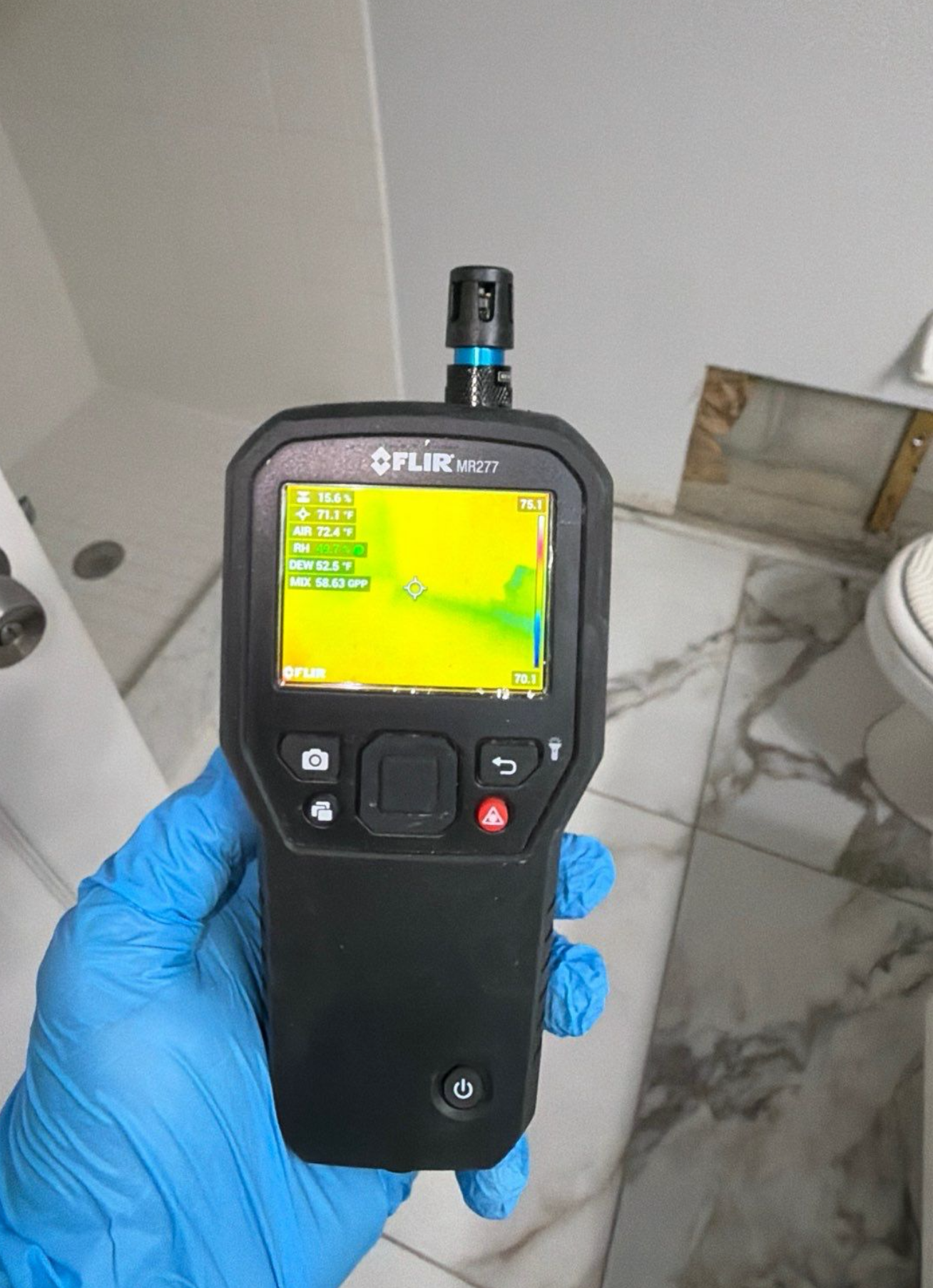 Bathroom mold moisture monitoring in St. Cloud, FL — tile, caulk, cabinets, fixtures remediation